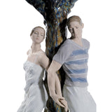LLADRO' Figurina L'Albero Degli Innamorati 49x32cm Porcellana