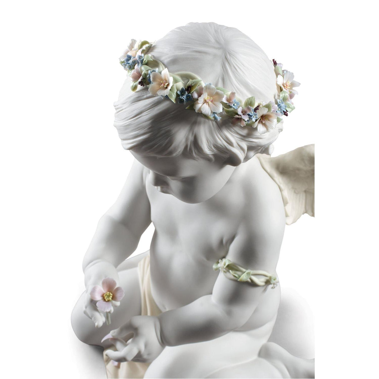 LLADRO' Figurina Angelo Cherubino Dell'Amore Edizione Limitata 36x28cm Porcellana