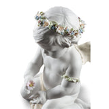 LLADRO' Figurina Angelo Cherubino Dell'Amore Edizione Limitata 36x28cm Porcellana