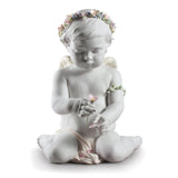 LLADRO' Figurina Angelo Cherubino Dell'Amore Edizione Limitata 36x28cm Porcellana