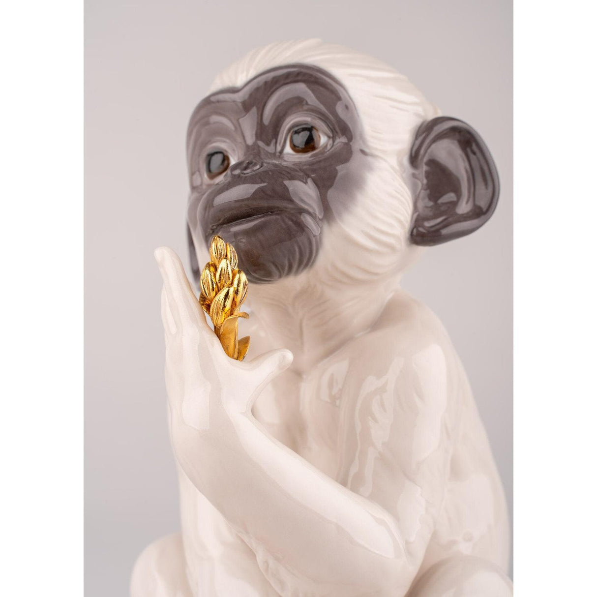 LLADRO' Figurina Scultura Scimmietta 23x17cm Porcellana