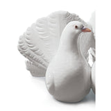 LLADRO' Figurina Coppia Colombe 12x19cm Porcellana