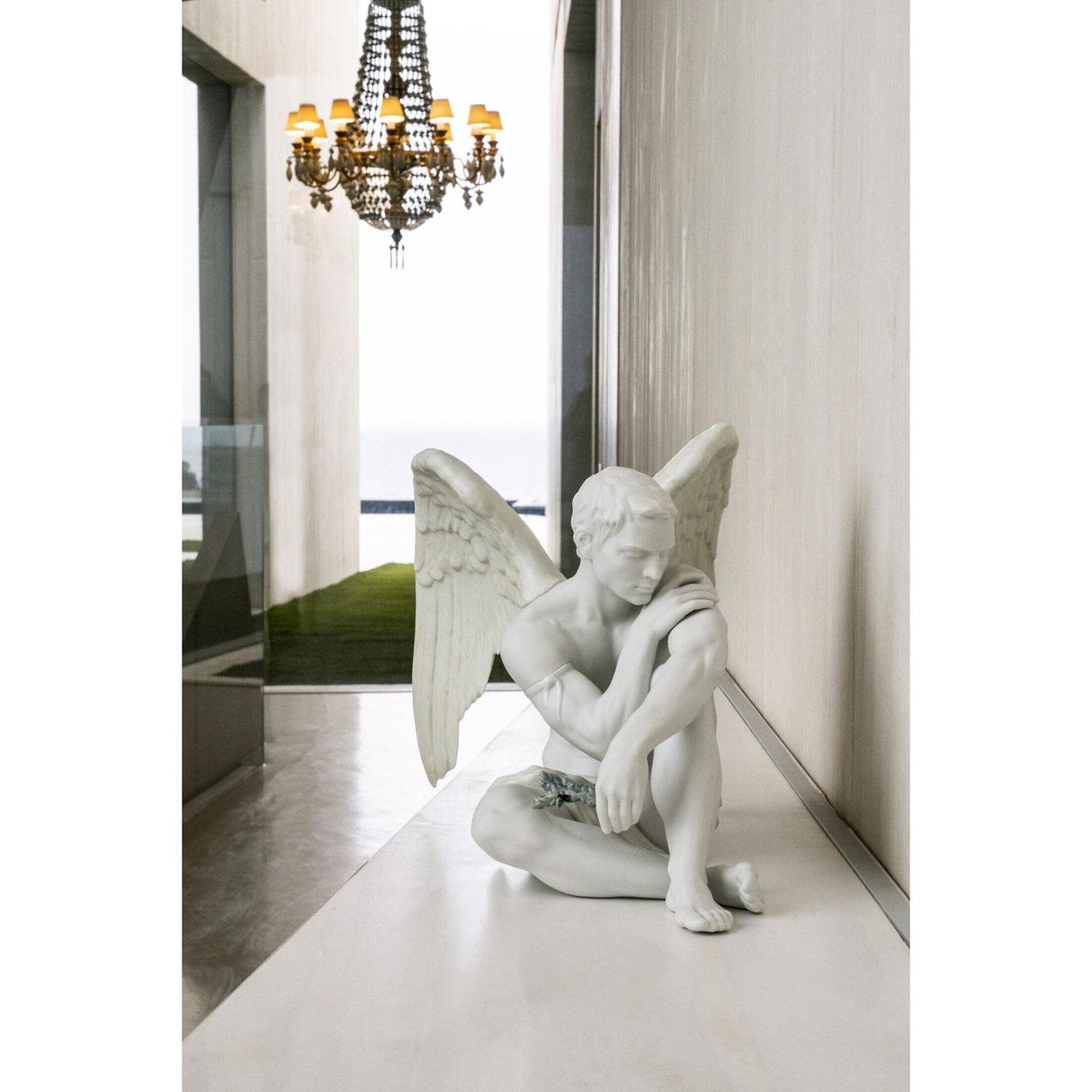 LLADRO' Figurina Angelo Custode 28x40cm Porcellana