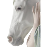 LLADRO' Figurina Donna Compagno Fedele Edizione Limitata 37x49cm Porcellana