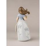 LLADRO' Figurina Bimba Piccola Viola 17x9cm Porcellana