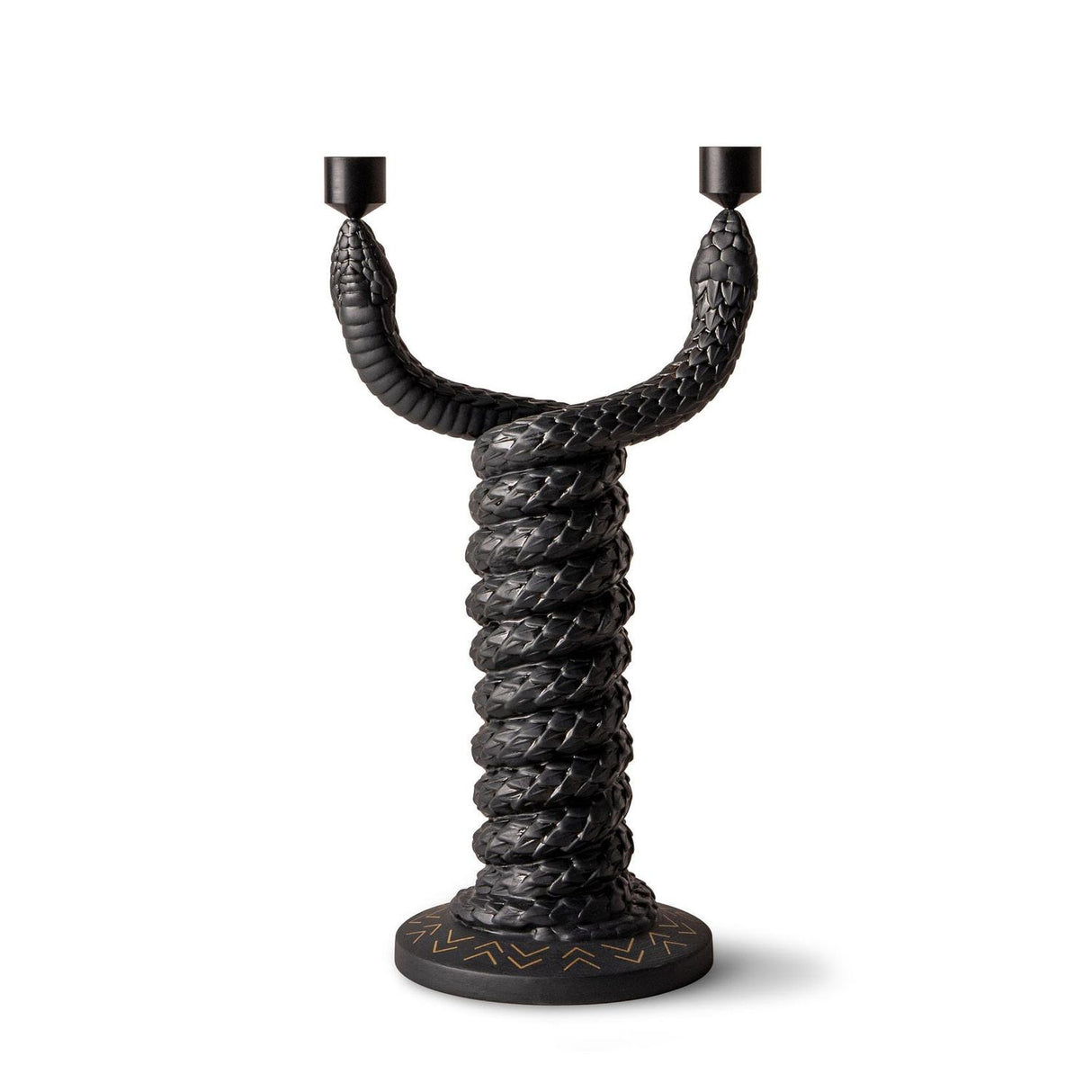 LLADRO' Candelabro Snakes 32x17cm Porcellana