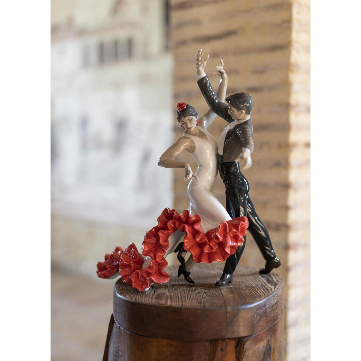 LLADRO' Figurina Flamenco 44x38cm Porcellana