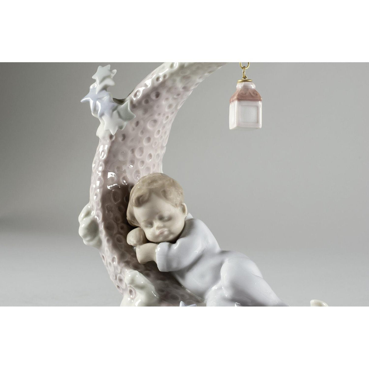 LLADRO' Figurina Sognando la Luna 18x15cm Porcellana