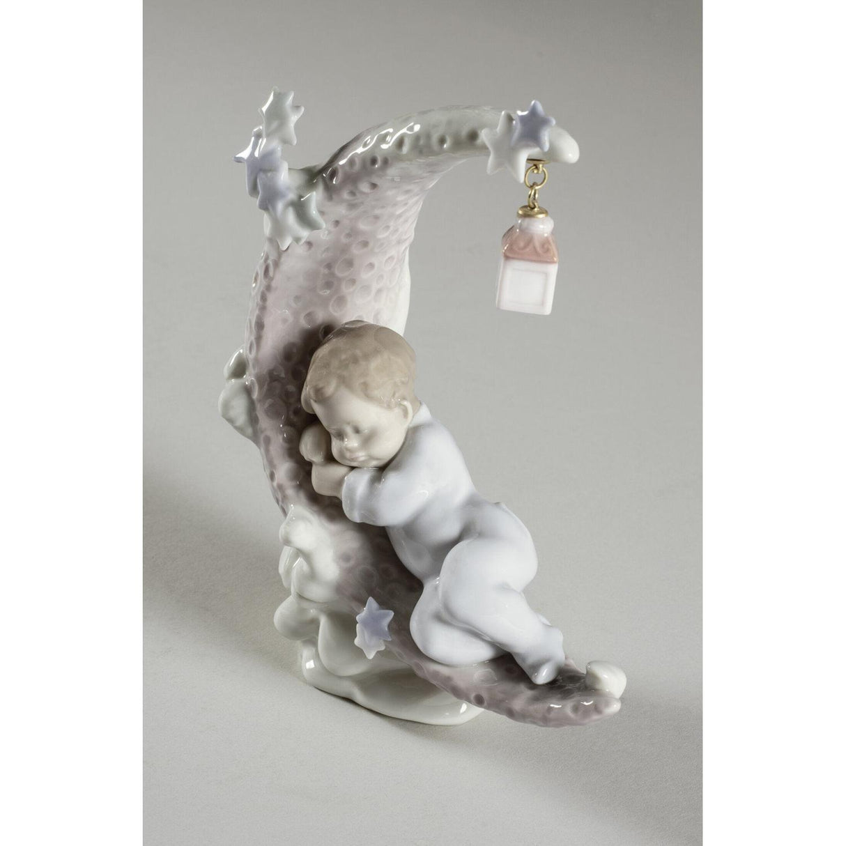 LLADRO' Figurina Sognando la Luna 18x15cm Porcellana