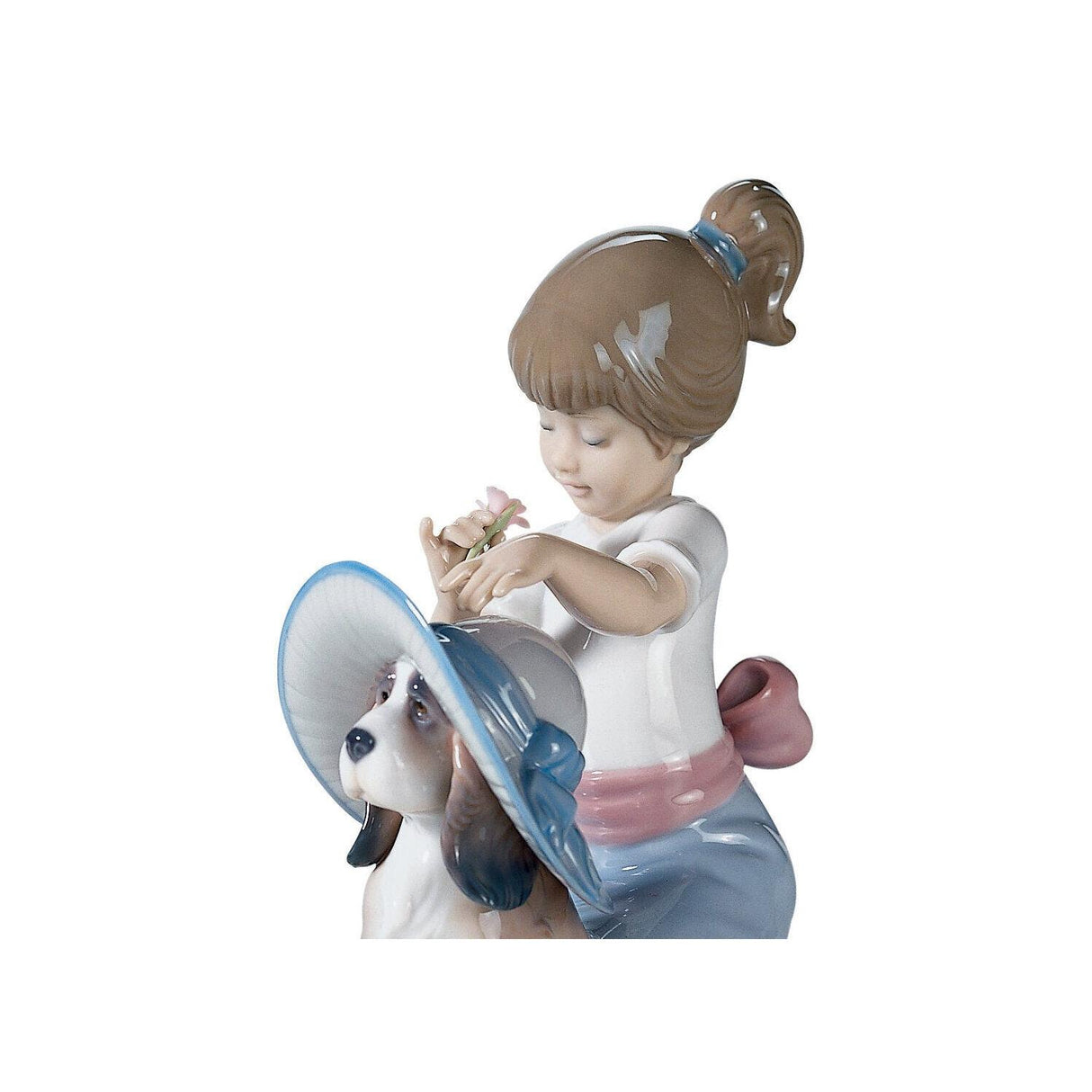 LLADRO' Figurina Bimba Un Tocco D'Eleganza 15x13cm Porcellana