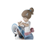 LLADRO' Figurina Bimba Un Tocco D'Eleganza 15x13cm Porcellana
