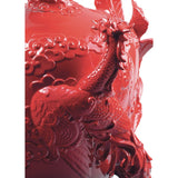 LLADRO' Vaso la Fenice e Il Drago 32x28cm Porcellana