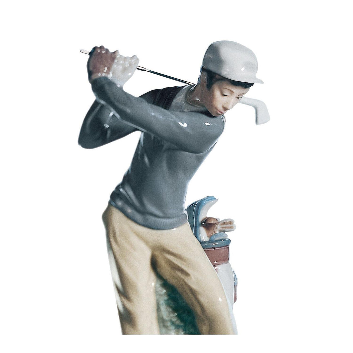 LLADRO' Figurina Giocatore Golf 27x13cm Porcellana