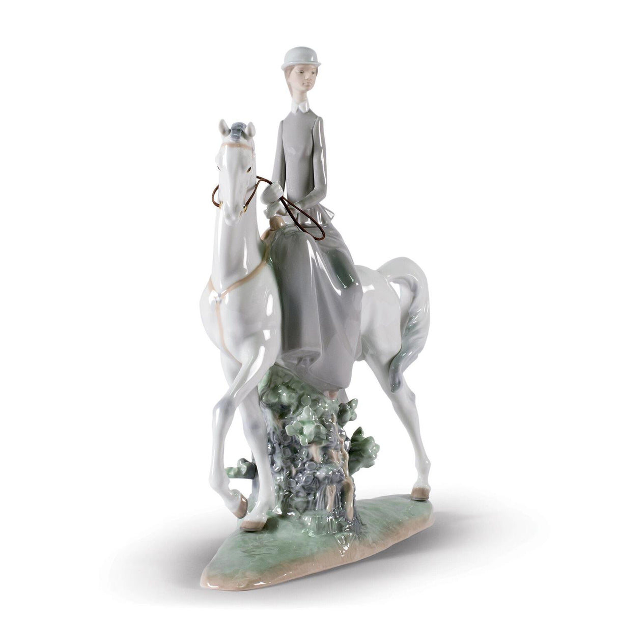 LLADRO' Figurina Amazzone 45x37cm Porcellana
