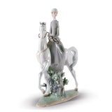 LLADRO' Figurina Amazzone 45x37cm Porcellana