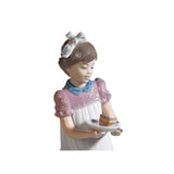 LLADRO' Figurina Bambina con Torta 20x8cm Porcellana