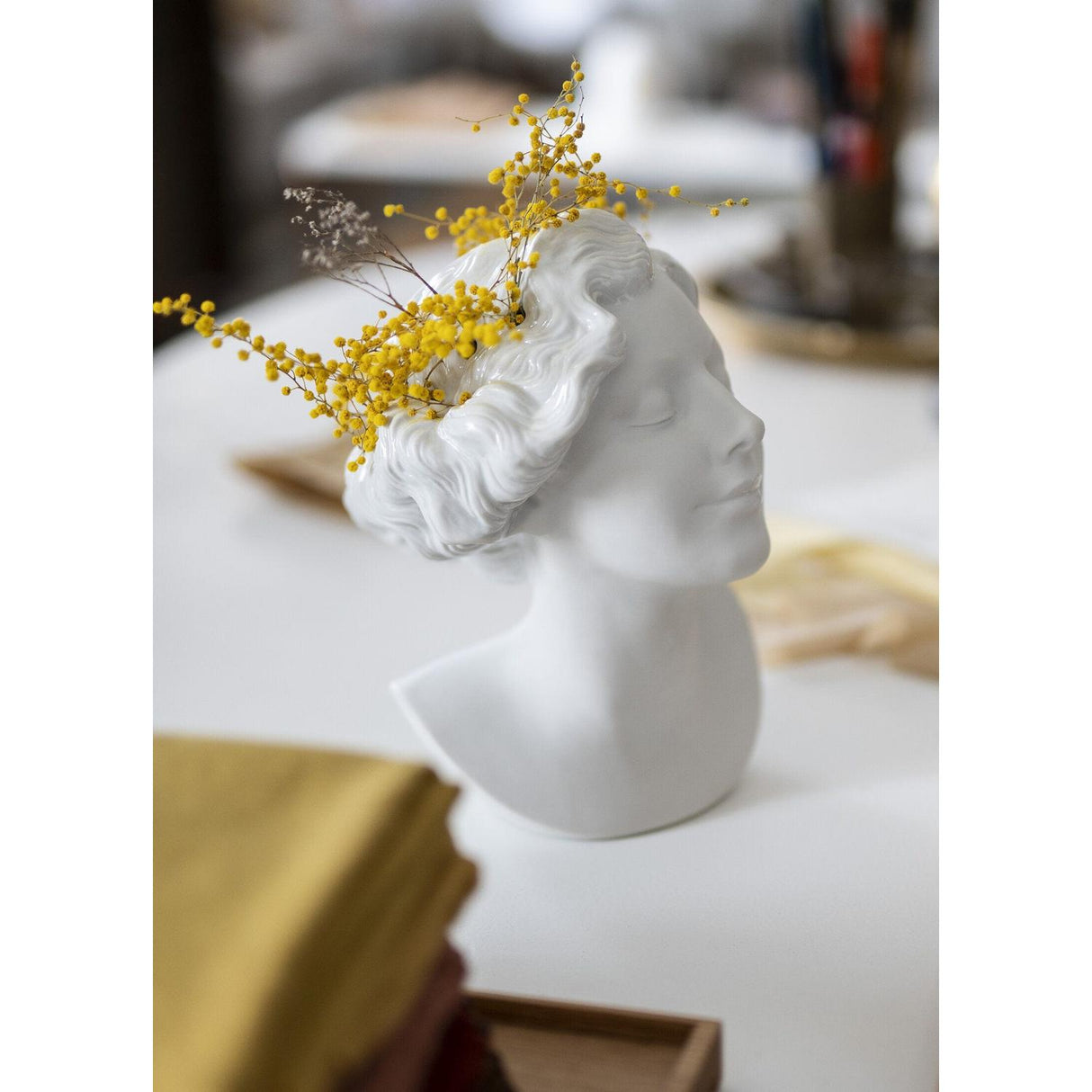 LLADRO' Vaso Busto Donna Daisy 26x17cm Porcellana