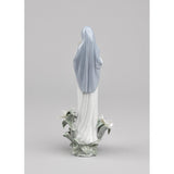 LLADRO' Figurina Madonna Dei Fiori 33x14cm Porcellana