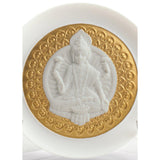 LLADRO' Piatto Decorativo Dea Lakshmi Lustro Oro 10x10cm Porcellana