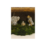 LLADRO' Figurina Natività Bianco Natale Lustro Oro 22x44cm Porcellana
