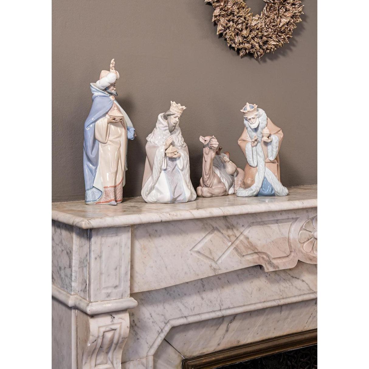 LLADRO' Figurina Natività Re Baldassarre II 33x15cm Porcellana