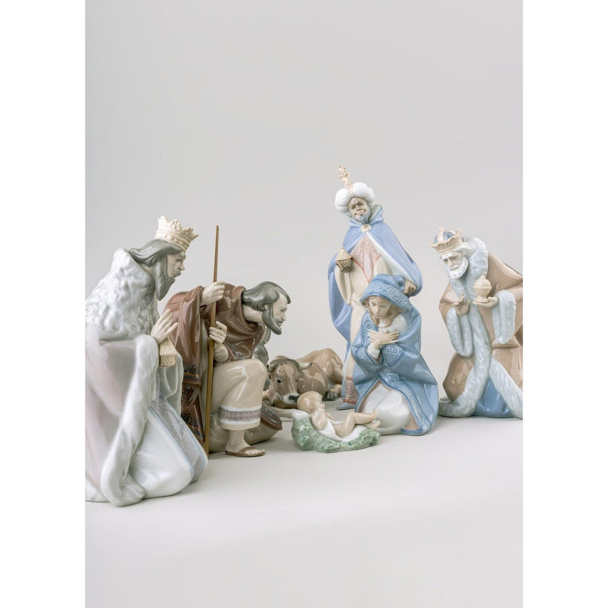 LLADRO' Figurina Natività Re Baldassarre II 33x15cm Porcellana