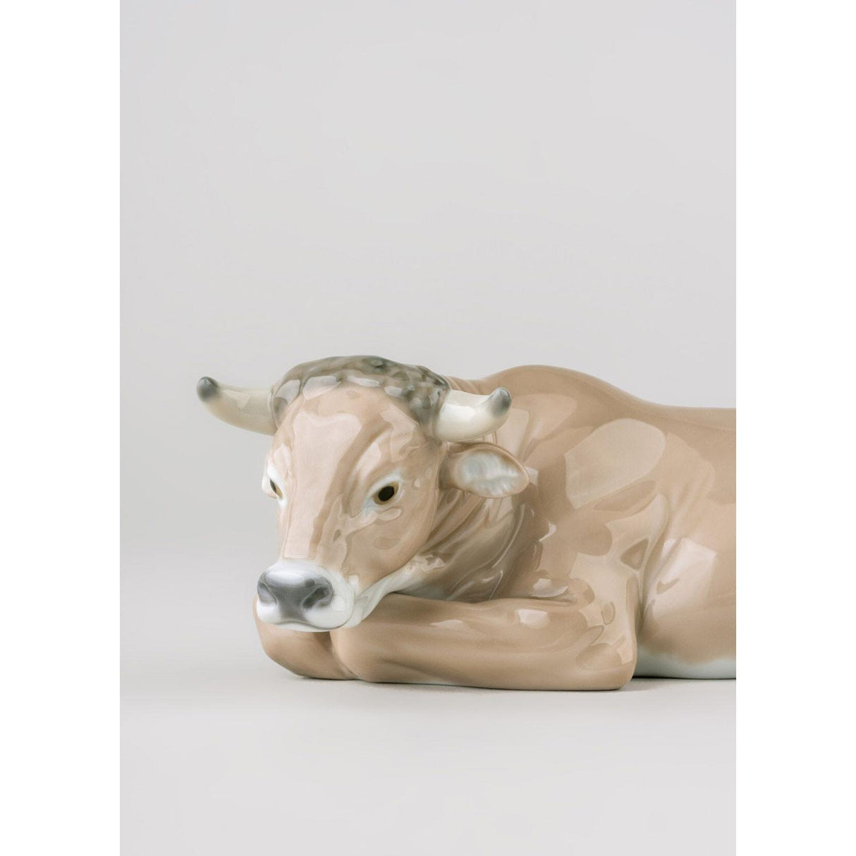 LLADRO' Figurina Natività Bue 7x22cm Porcellana