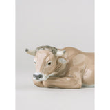 LLADRO' Figurina Natività Bue 7x22cm Porcellana