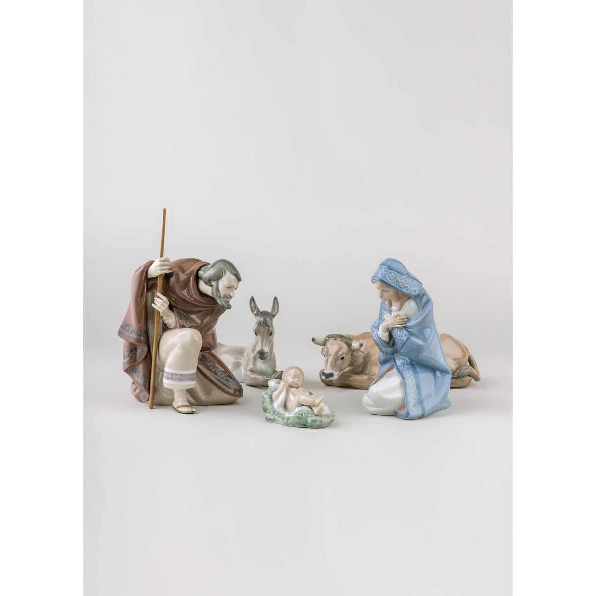 LLADRO' Figurina Natività Bue 7x22cm Porcellana
