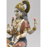 LLADRO' Figurina Dea Lakshmi 22x18cm Porcellana