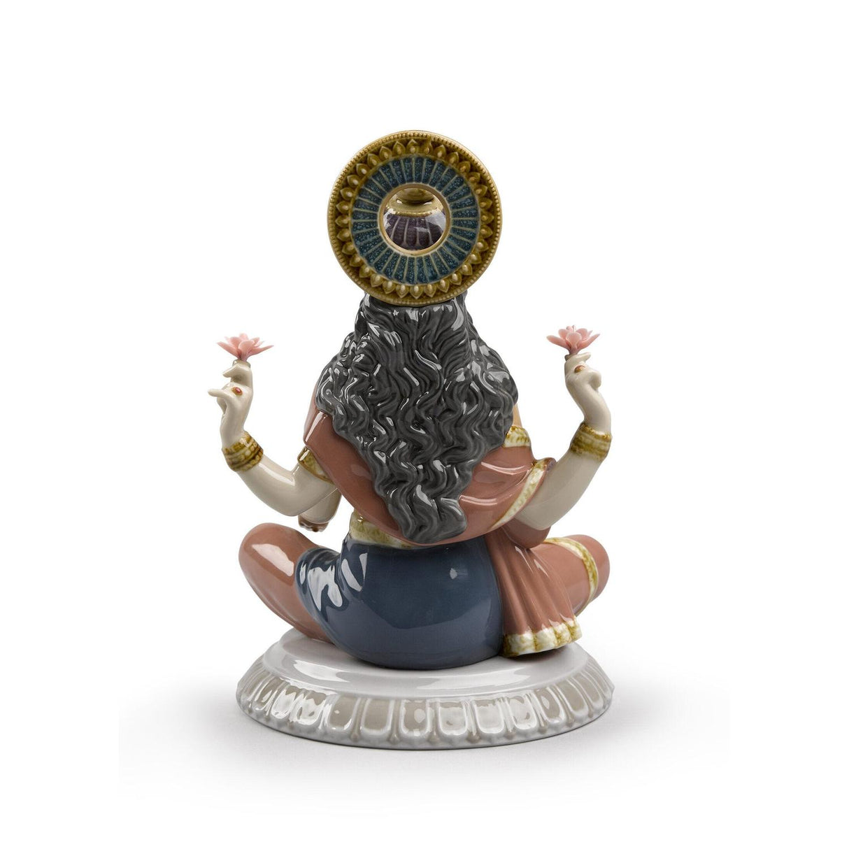 LLADRO' Figurina Dea Lakshmi 22x18cm Porcellana