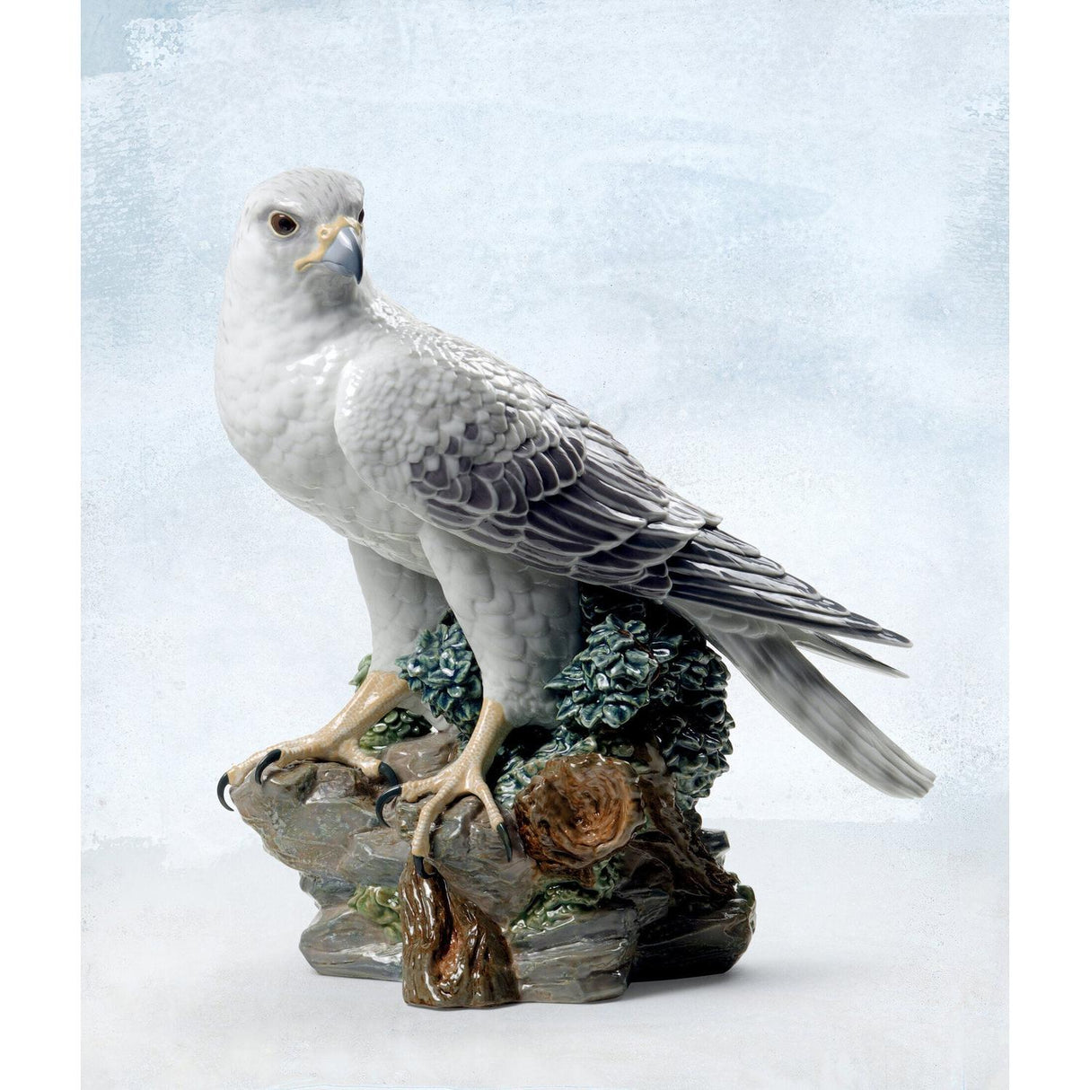 LLADRO' Scultura Nobile Falco Edizione Limitata 41x35cm Porcellana