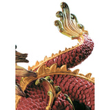 LLADRO' Scultura Dragone Maestoso 26x31cm Porcellana