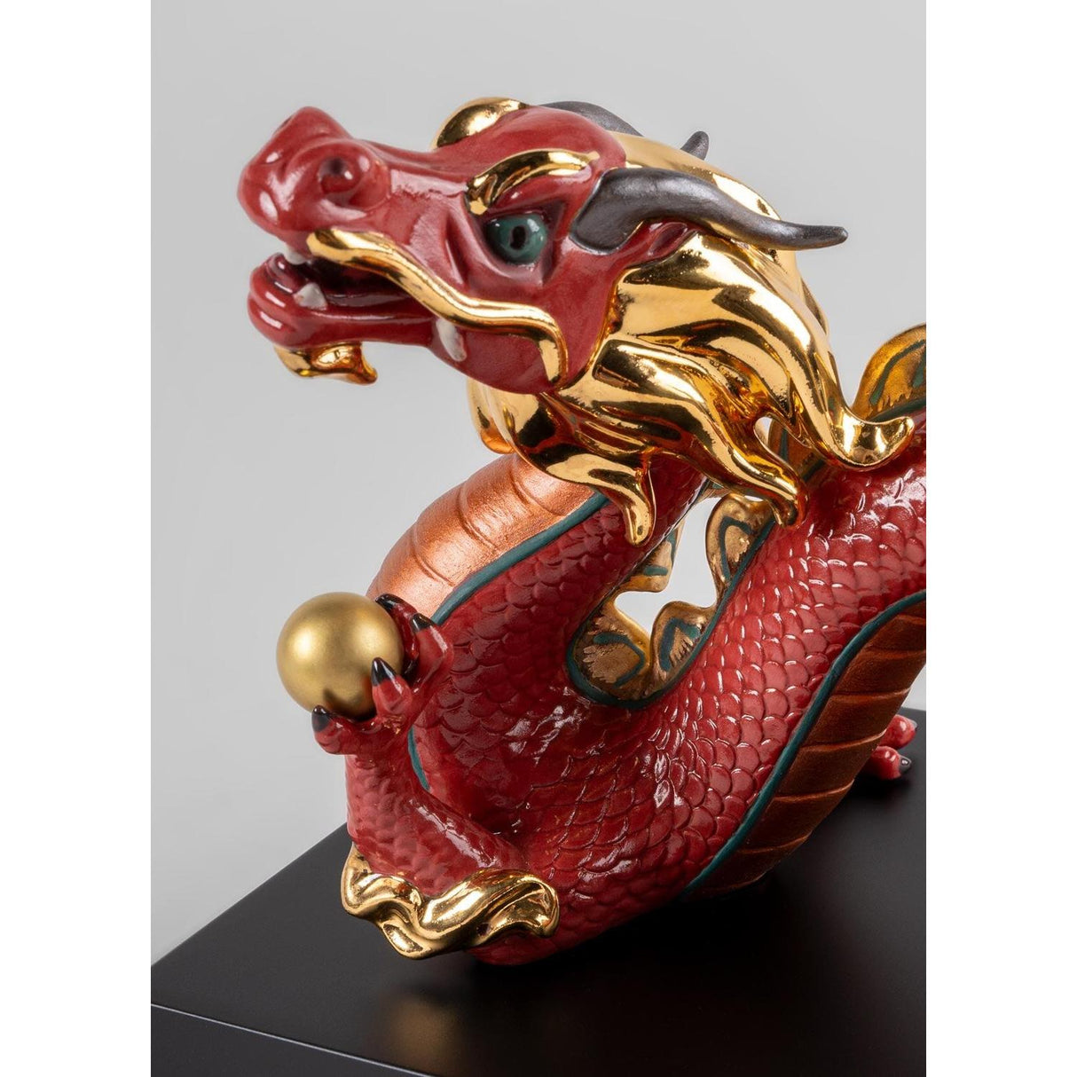 LLADRO' Scultura Drago Rosso Serie Limitata 16x20cm Porcellana