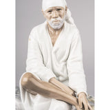 LLADRO' Figurina Sai Baba 26x18cm Porcellana