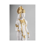 LLADRO' Scultura Sita Lustro Oro 29x8cm Porcellana