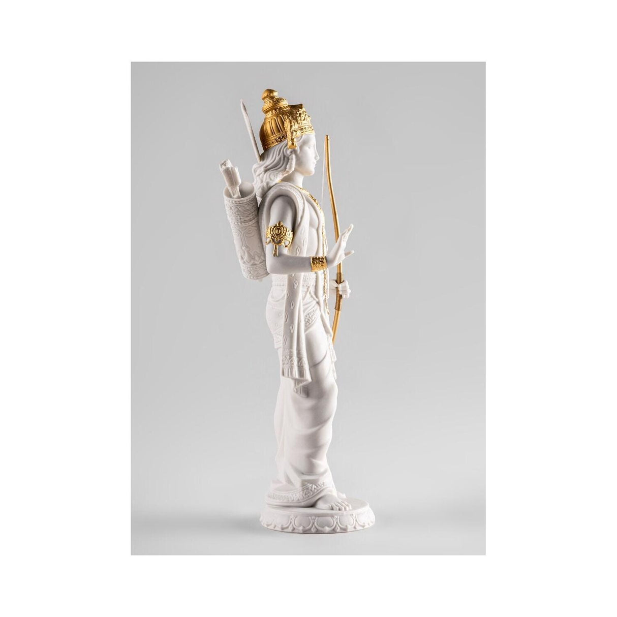 LLADRO' Scultura Rama Lustro Oro 30x10cm Porcellana