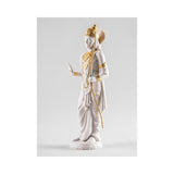 LLADRO' Scultura Rama Lustro Oro 30x10cm Porcellana