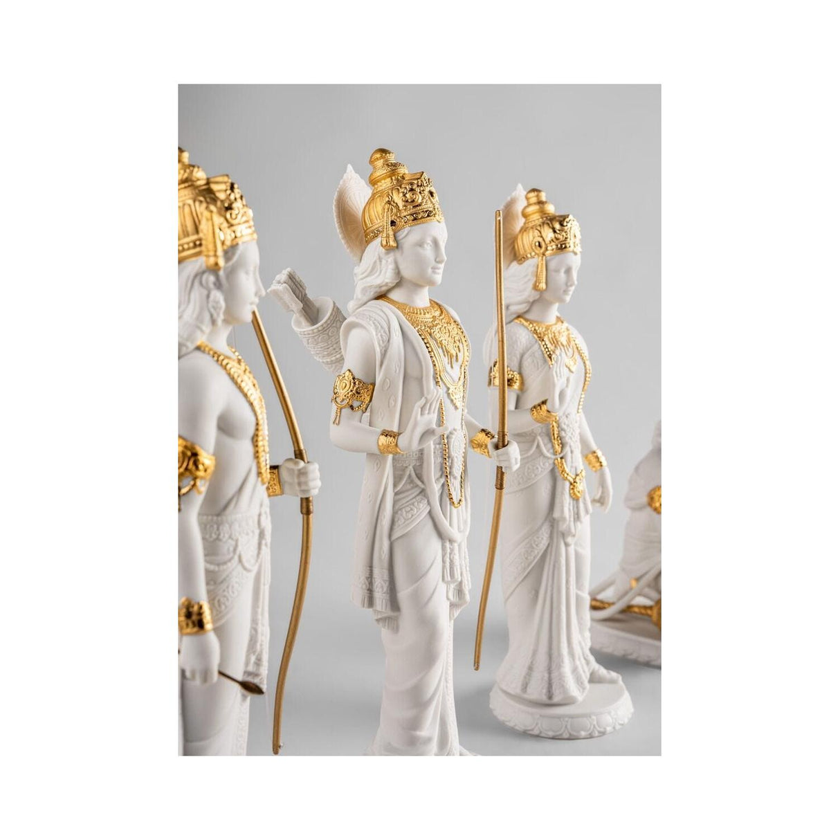 LLADRO' Scultura Rama Lustro Oro 30x10cm Porcellana