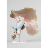 LLADRO' Scultura Pesce Betta Sinistra 30x28cm Porcellana