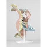 LLADRO' Scultura Pesce Betta Sinistra 30x28cm Porcellana