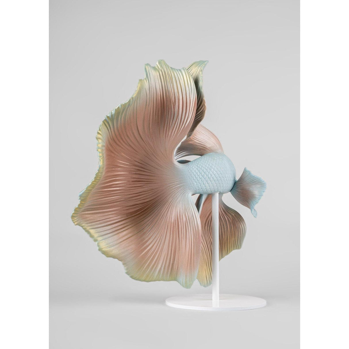 LLADRO' Scultura Pesce Betta Destra 35x31cm Porcellana