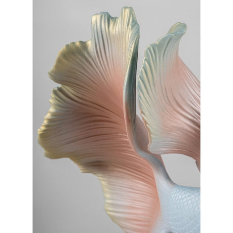 Lladró Scultura Pesce Betta Destra 35x31cm Porcellana