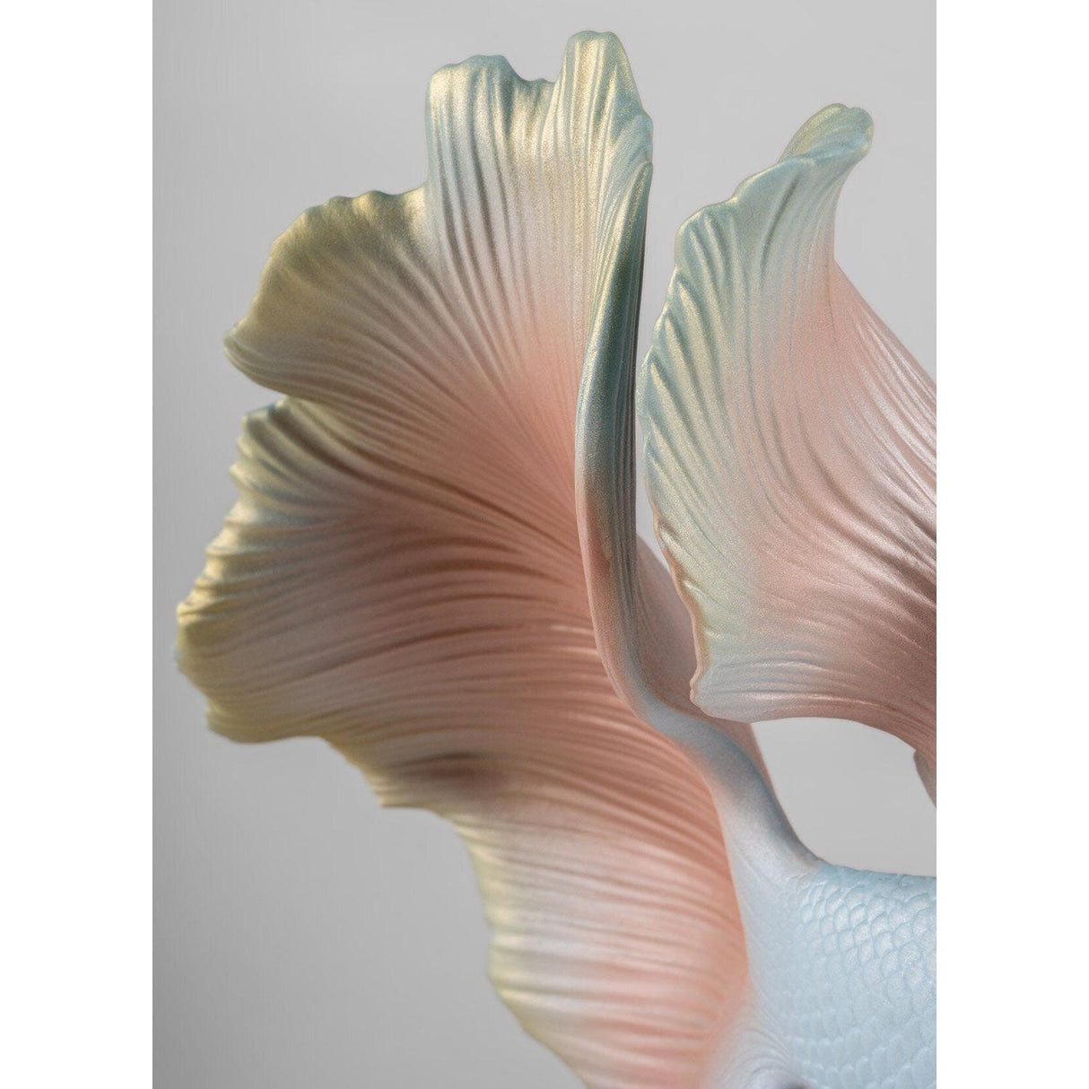 LLADRO' Scultura Pesce Betta Destra 35x31cm Porcellana