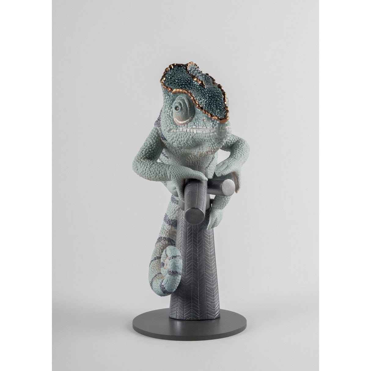 LLADRO' Figura Scultura Camaleonte 30x24cm Porcellana