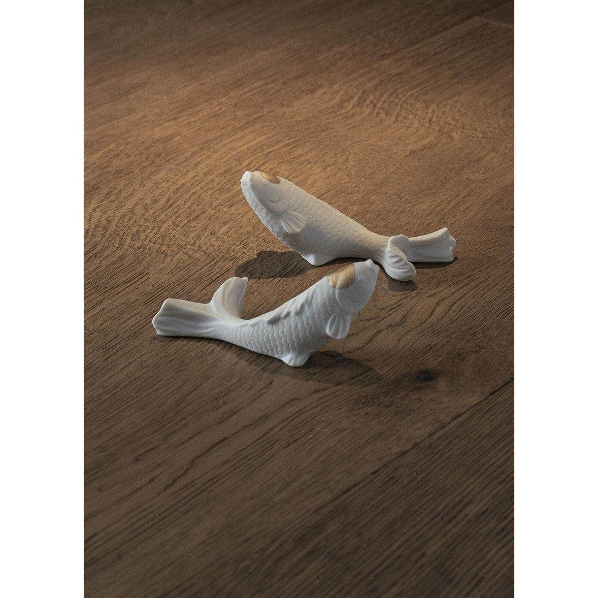 LLADRO' Accessorio Koi Dorato Lucido 4x9cm Porcellana