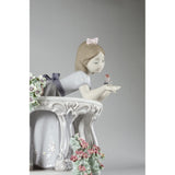 LLADRO' Figurina Bimba Il Risveglio Della Primavera Edizione Speciale 24x18cm Porcellana