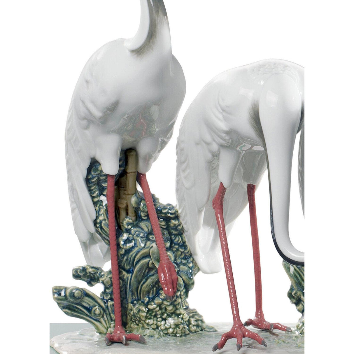 LLADRO' Scultura Gruppo di Gru Edizione Limitata 45x22cm Porcellana