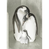 LLADRO' Figurina Famiglia di Pinguini 25x16cm Porcellana