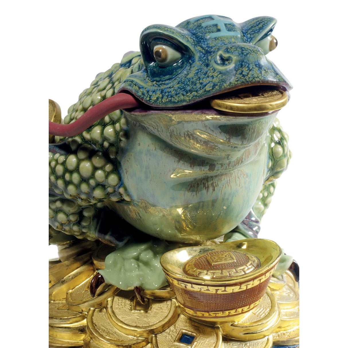 LLADRO' Figurina Rana Dell'Abbondanza Edizione Limitata 19x19cm Porcellana